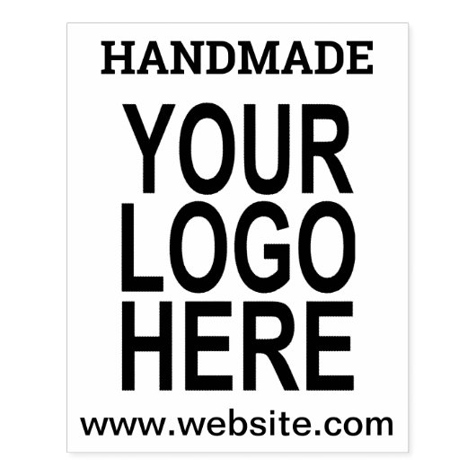 Handgemaakte website Uw zakelijke Logo Rubberstempel (Afrduk)