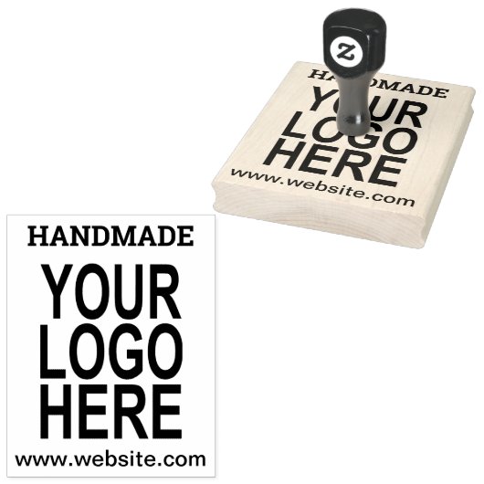 Handgemaakte website Uw zakelijke Logo Rubberstempel (Gestempeld)