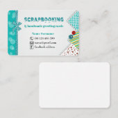 Handgemaakte wenskaarten en sloop visitekaartje (Voorkant / Achterkant)