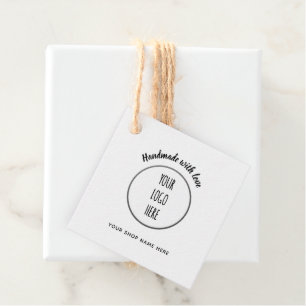 Handgemaakte winkel ・ logo bedankjes labels