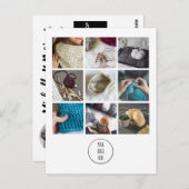 Handgemaakte winkel verpakkingsinzet collage + cou briefkaart (Voorkant / Achterkant)