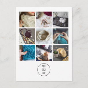 Handgemaakte Winkel Verpakkingsinzet Collage + Cou Briefkaart