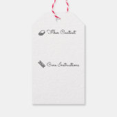 Handgemaakte winkel voor naaien / borduuren met lo cadeaulabel (Achterkant)