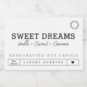 Handgemaakte witte kaars Product Label Stickers (Enkel label)