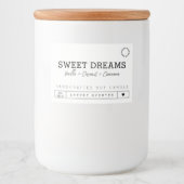 Handgemaakte witte kaars Product Label Stickers (Voorkant)