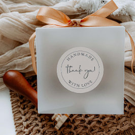 Handgemaakte zakelijke dank dat je het label Stick