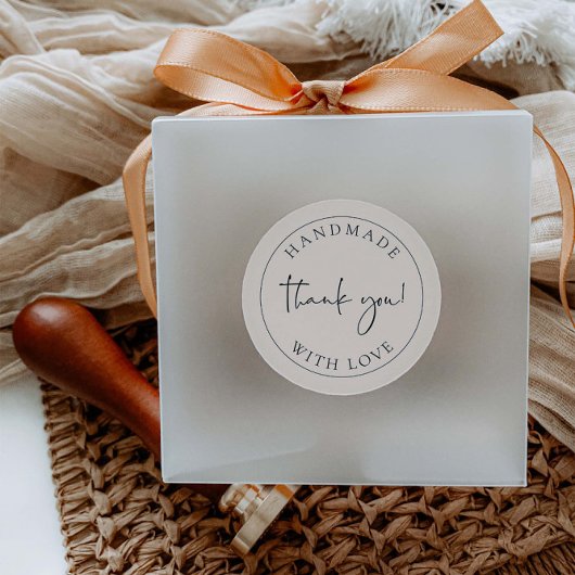 Handgemaakte zakelijke dank dat je het label Stick