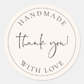 Handgemaakte zakelijke dank dat je het label Stick (Voorkant)