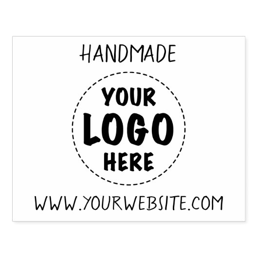 Handgemaakte zakelijke website Uw Logo Rubberstempel (Afrduk)