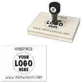 Handgemaakte zakelijke website Uw Logo Rubberstempel (Gestempeld)