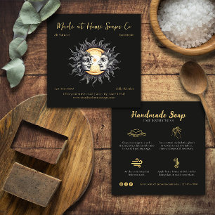 Handgemaakte zeep bedrijf vierkante visitekaartje