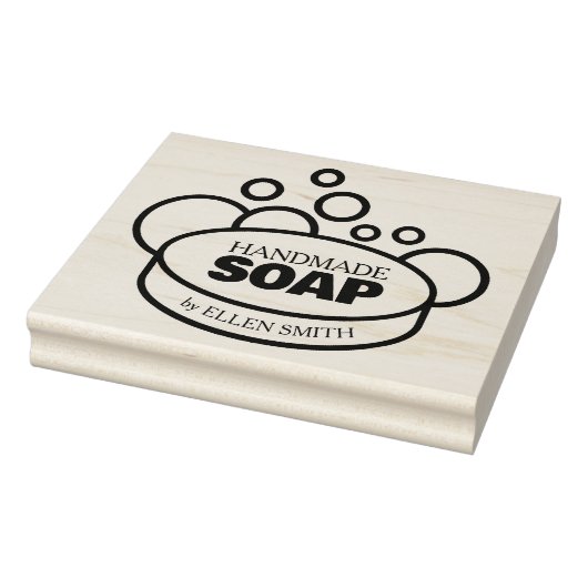 Handgemaakte zeep, Custom Business Large Rubberstempel (Stempel)