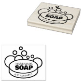 Handgemaakte zeep, Custom Business Large Rubberstempel (Gestempeld)