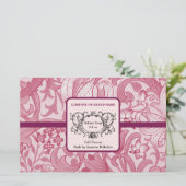 Handgemaakte zeep inpakpapier  ontwerpblad (Staand voorkant)