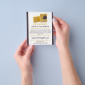 Handgemaakte zeep, kaars en zeep Maker Adverteren Flyer (Hand)