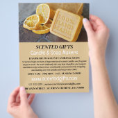 Handgemaakte zeep, kaars en zeep Maker Adverteren Flyer (Hand)