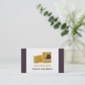 Handgemaakte zeep, kaars en zeep Maker Visitekaartje (Staand voorkant)