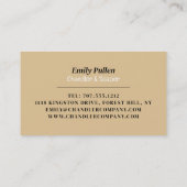 Handgemaakte zeep, kaars en zeep Maker Visitekaartje (Achterkant)