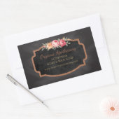 Handgemaakte zeep  krijtbord Productlabel Rechthoekige Sticker (Envelop)
