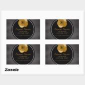 Handgemaakte zeep  krijtbord Productlabel Rechthoekige Sticker (Vel)