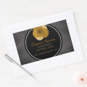 Handgemaakte zeep  krijtbord Productlabel Rechthoekige Sticker (Envelop)