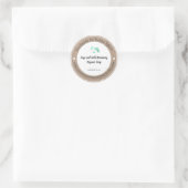 Handgemaakte zeep-label | Faux Kraft Paper Ronde Sticker (Tas)