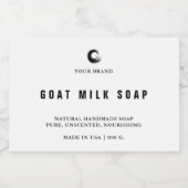 Handgemaakte zeep-label voedselcontainer etiket (Enkel label)