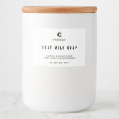 Handgemaakte zeep-label voedselcontainer etiket (Voorkant)