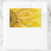 Handgemaakte zeep Land Zonnebloem Product Label (Tas)