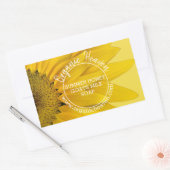 Handgemaakte zeep Land Zonnebloem Product Label (Envelop)