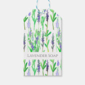 Handgemaakte Zeep Lavendel Bloemen Kruiden Shop Pr Cadeaulabel (Voorkant)