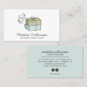 Handgemaakte zeep-Logo | Visitekaartje zeep (Voorkant / Achterkant)