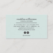 Handgemaakte zeep-Logo | Visitekaartje zeep (Achterkant)