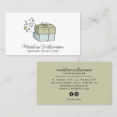 Handgemaakte zeep-Logo | Visitekaartje zeep (Voorkant / Achterkant)