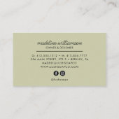 Handgemaakte zeep-Logo | Visitekaartje zeep (Achterkant)