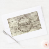 Handgemaakte zeep rustieke hout land product label (Envelop)