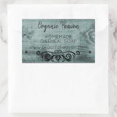 Handgemaakte zeep rustieke hout land product label (Tas)