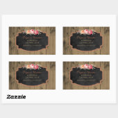 Handgemaakte zeep rustieke houten krijtbord Produc Rechthoekige Sticker (Vel)