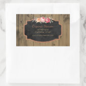 Handgemaakte zeep rustieke houten krijtbord Produc Rechthoekige Sticker (Tas)