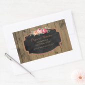 Handgemaakte zeep rustieke houten krijtbord Produc Rechthoekige Sticker (Envelop)