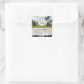 Handgemaakte zeep sticker label bosontwerp (Tas)