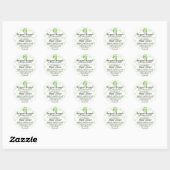Handgemaakte zelfgemaakte bergamot scrub of zeep S Ronde Sticker (Vel)