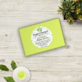 Handgemaakte zelfgemaakte bergamot scrub of zeep S Ronde Sticker