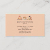 Handgemaakte zelfgemaakte taart bakkerij gebak Vin Visitekaartje (Achterkant)