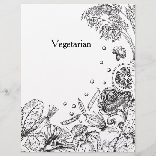 Handgemaakte zwarte groenten Recipcategorie (Voorkant)