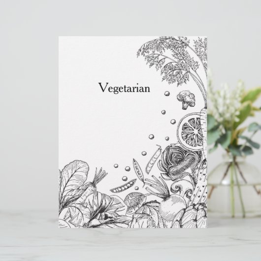 Handgemaakte zwarte groenten Recipcategorie (Staand voorkant)