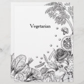 Handgemaakte zwarte groenten Recipcategorie (Voorkant / Achterkant)