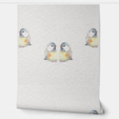 Handgemalte Vögel - Aquarell-Design - Kinderzimmer Behang (Afrollen)