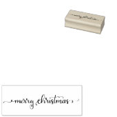 Handgemerkt Merry Christmas Rubber Stamp Rubberstempel (Gestempeld)