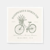 Handgeplukte Bloemen Fiets Douche Servet (Voorkant)